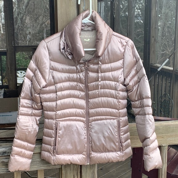 Bernardo Jackets \u0026 Coats | Bernardo Women's Pink Metallic Puffer Jacket | Color: Pink/Silver | Size: S | Littlekitties's Closet